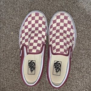 Red checkered vans